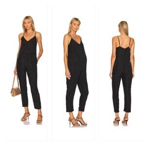 HATCH The Georgie Maternity Jumpsuit Black, Sz XS
